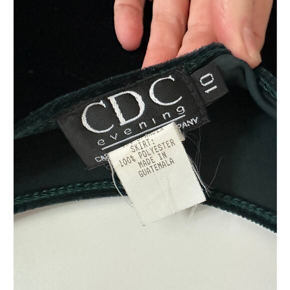 Vintage 90s Emerald Green Formal Gown Size 10 Princess Ball gown Holidays - Picture 3 of 9